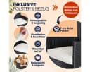 Casaria Gartenstuhl 2er Set Stapelbar Polyrattan mit Auflagen Bild 4