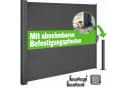 Casaria Balkonsichtschutz Norsara Seitenmarkise Grau Ausziehbar Bild 2
