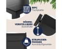Casaria Garten-Essgruppe WPC Bern 9-tlg. Anthrazit Aluminium Klappbar Bild 4