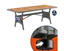 Casaria Gartentisch Polyrattan mit Ablage FSC-Akazie Bild 2