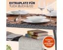 Casaria Gartentisch Polyrattan mit Ablage FSC-Akazie Bild 4