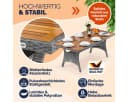 Casaria Gartentisch Polyrattan mit Ablage FSC-Akazie Bild 5
