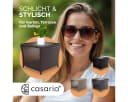 Casaria Beistelltisch Braun Wetterfest Polyrattan WPC Outdoor Bild 5