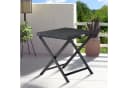 Casaria Gartenstuhl Rom 2er Set Schwarz Polyrattan Klappbar Bild 1