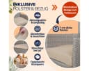 Casaria Gartenstuhl 4er Set Polyrattan Beige Stapelbar Bild 4