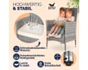 Casaria Gartenstuhl 4er Set Grau Polyrattan Stapelbar Bild 5