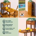 Casaria Balkonset 2 Personen Wetterfest Klappbar Holz 160kg Belastbarkeit FSC Bild 4