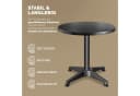 Casaria Stehtisch Höhenverstellbar Schwarz Aluminium Bild 5