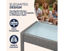 Casaria Balkonset 4 Personen Wetterfest Polyrattan Bild 4