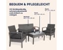 Casaria Balkonset 4 Personen Wetterfest Polyrattan Bild 5