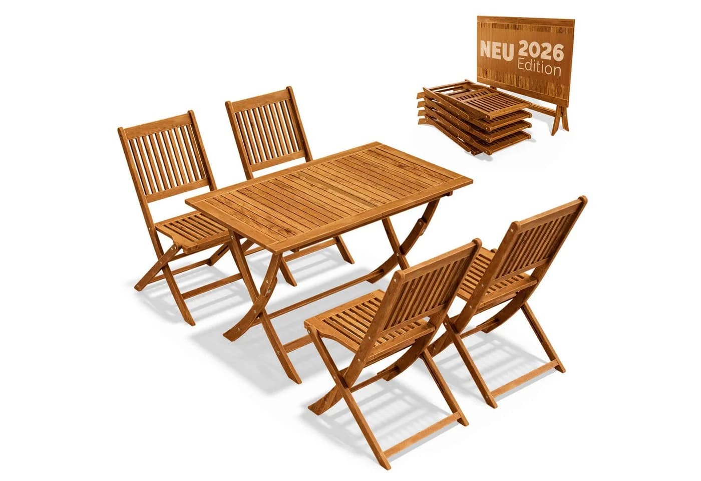Casaria Gartenlounge-Set 5-tlg. FSC®-zertifiziert Akazienholz - Bild 2