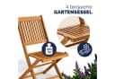Casaria Gartenlounge-Set 5-tlg. FSC®-zertifiziert Akazienholz Bild 3