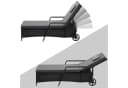 Casaria Gartenliege 2er Set Polyrattan mit Rollen Anthrazit Bild 1
