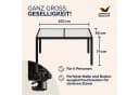 Casaria Gartentisch Polyrattan 5mm Sicherheitsglas Bild 1
