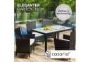 Casaria Gartentisch Polyrattan 5mm Sicherheitsglas Bild 3