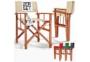 Casaria Regiestuhl Klappbar FSC®-zertifiziert Eukalyptusholz Beige Bild 2