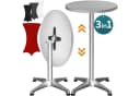 Casaria Stehtisch Klappbar Höhenverstellbar Aluminium Rund Bild 2