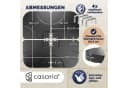 Casaria Sonnenschirmständer 4er-Set HDPE mit Wasser- oder Sandbefüllung Bild 3