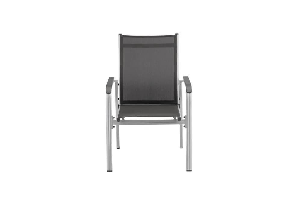 KETTLER Gartenstuhl Basic Plus Stapelsessel Aluminium Silber/Anthrazit