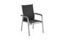 KETTLER Gartenstuhl Basic Plus Stapelsessel Aluminium Silber/Anthrazit Bild 2