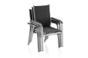 KETTLER Gartenstuhl Basic Plus Stapelsessel Aluminium Silber/Anthrazit Bild 3