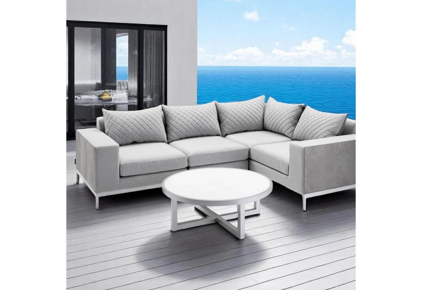 KETTLER Ego Loungetisch Glasplatte Silber - Bild 5