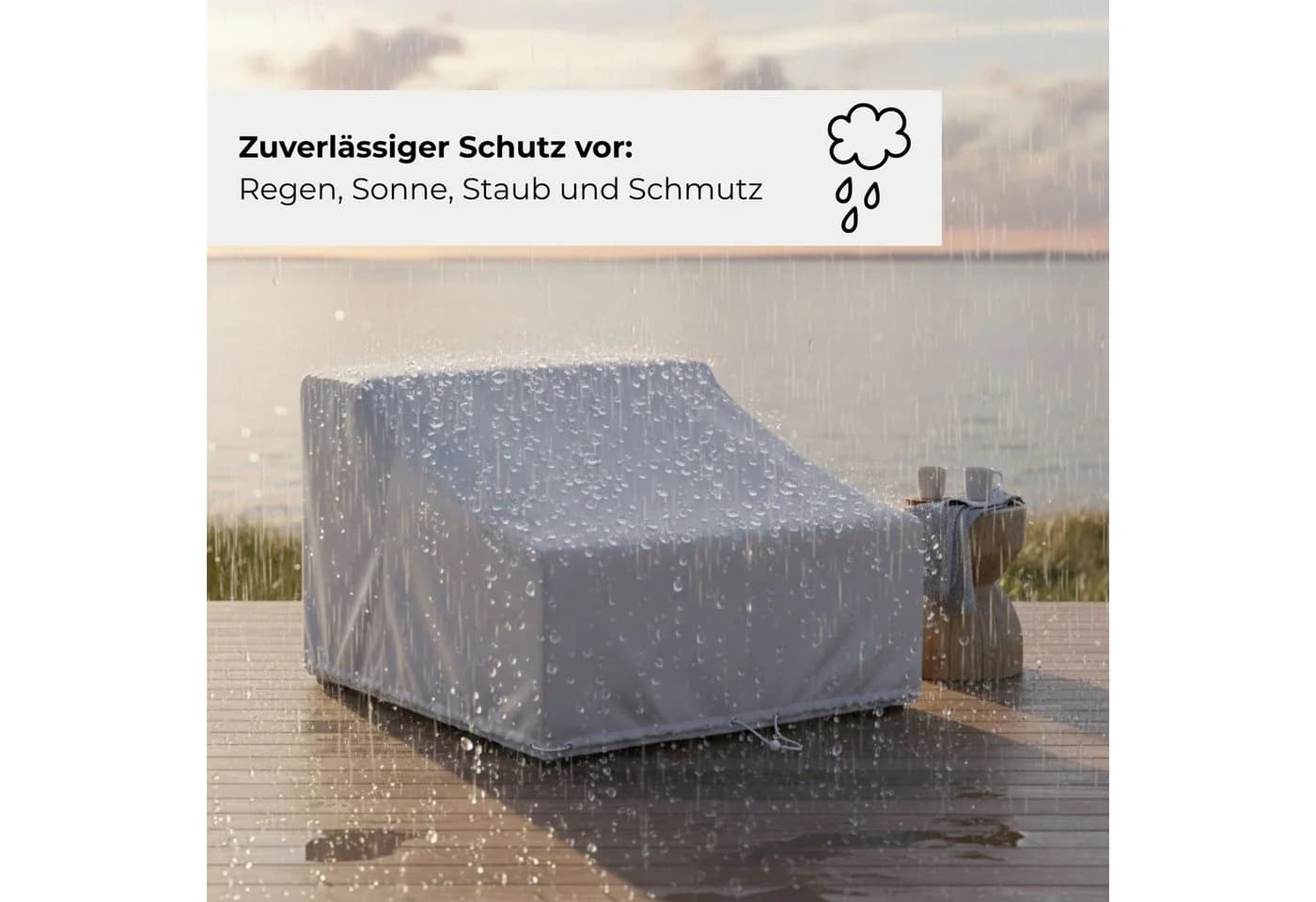 Kettler Abdeckhaube Royal Grau für Gartensessel - Bild 5