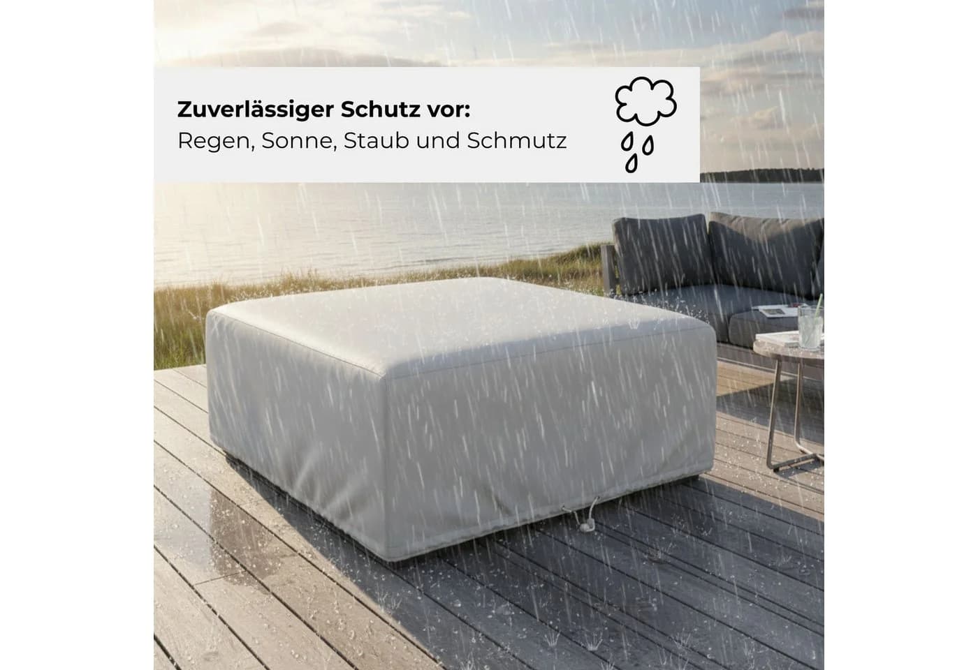 Kettler Abdeckhaube Royal Grau für Gartensessel und Hocker - Bild 5