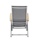 KETTLER CIRRUS Relaxsessel Gartenstuhl silber anthrazit Teak Bild 4