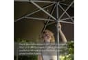 Kettler Sonnenschirm Balkon EASY PUSH Anthrazit Hellgrau Bild 5