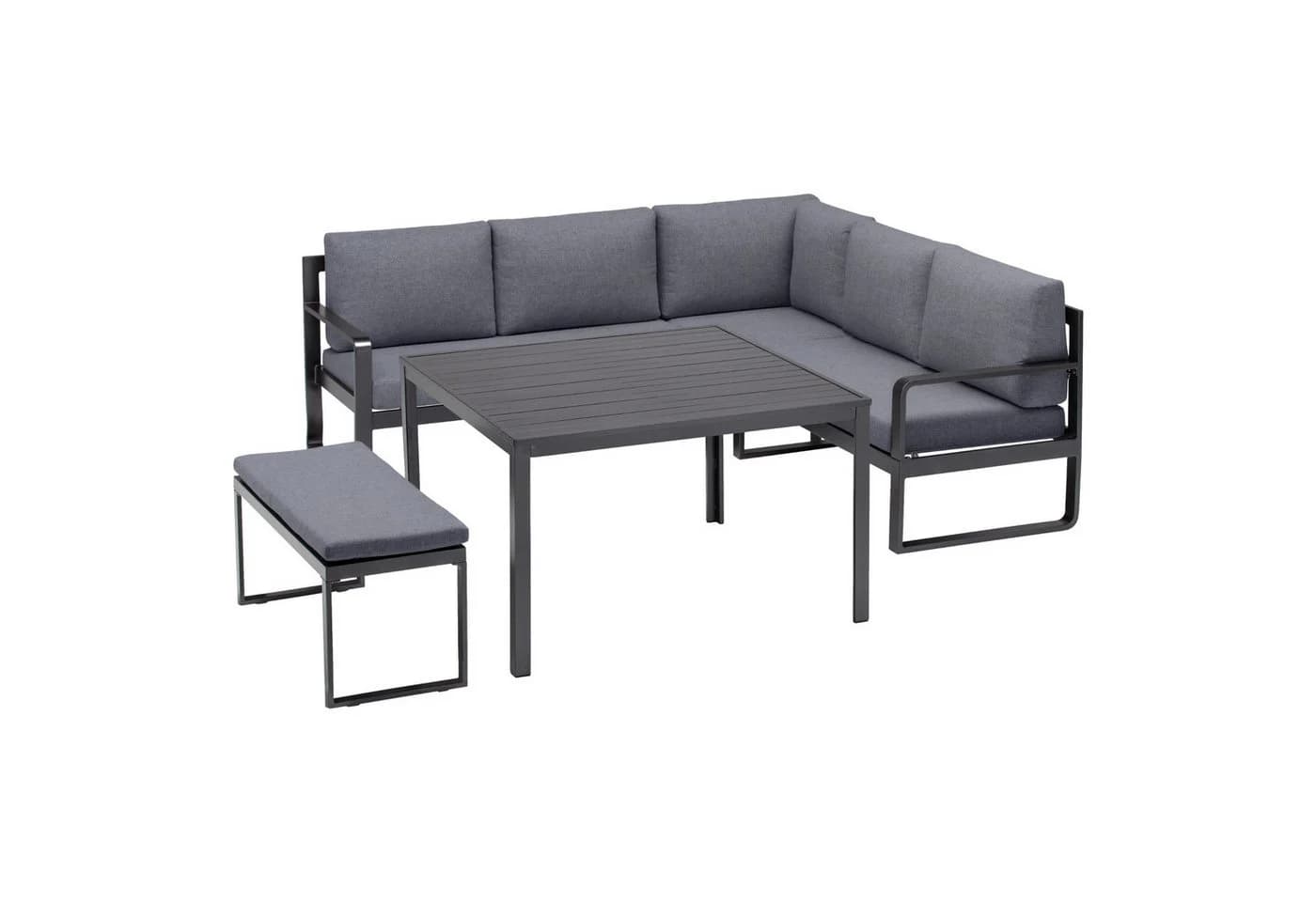 Kettler Loungeset OCEAN CD Eckset inkl. Kissen anthrazit/grau - Bild 2