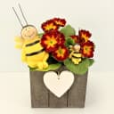 Online-Fuchs Bienen Blumentopfstecker Kunstharz Bild 1