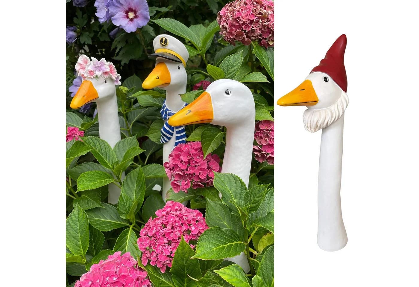 Online-Fuchs Gänsehals Gartenstecker Gans 35-38 cm