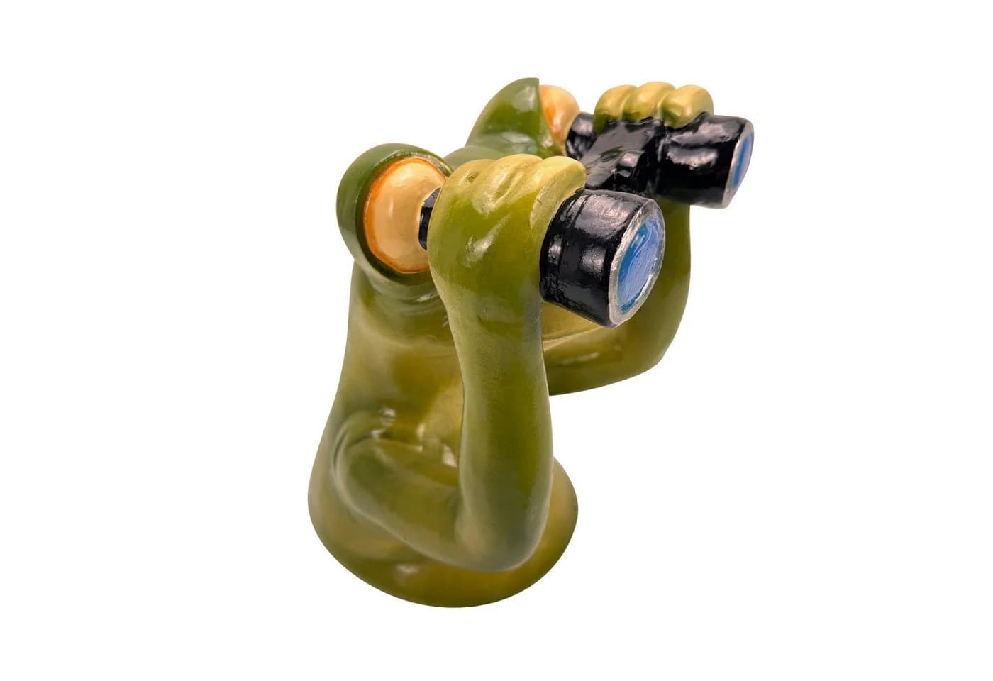 Online-Fuchs Frosch Gartenstecker mit Fernglas wetterfest