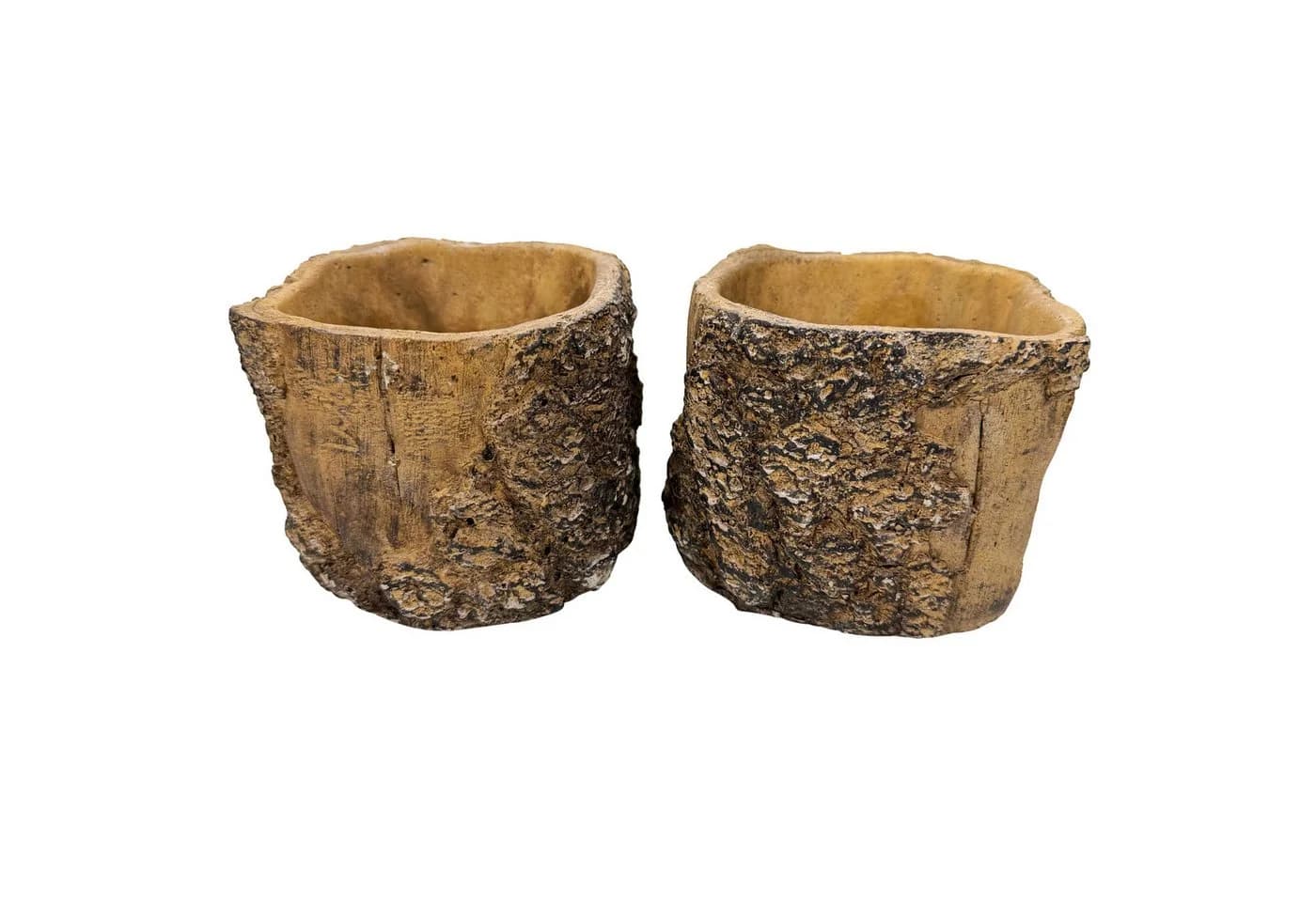 Online-Fuchs Blumentopf 2er Set Holzdesign Beton - Bild 2