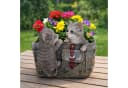 Online-Fuchs Gartenfigur Katzen mit Blumentopf Bild 2
