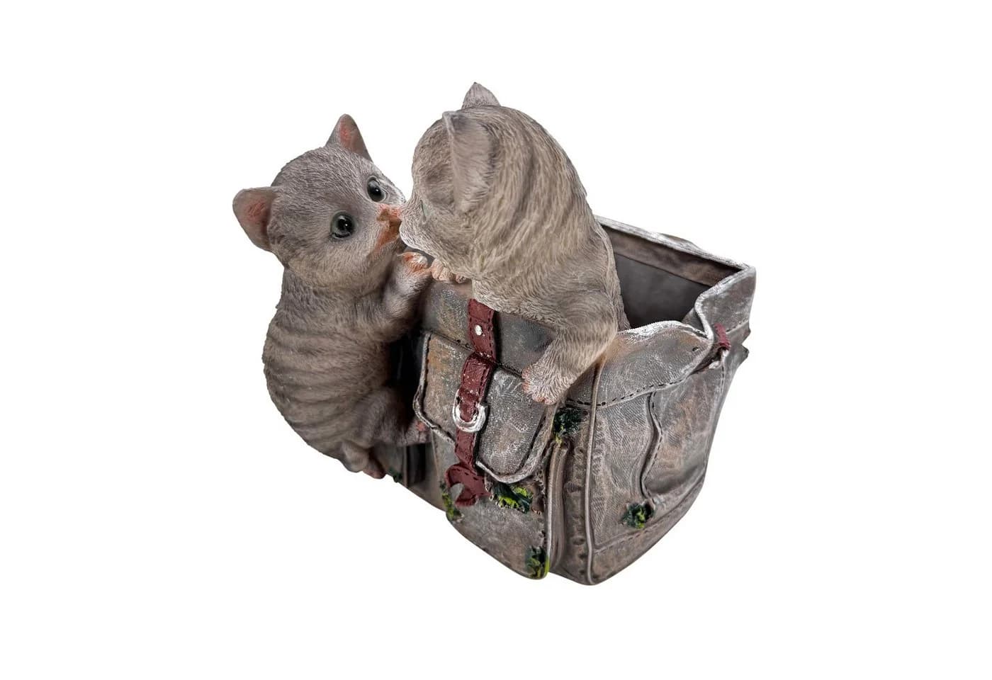 Online-Fuchs Gartenfigur Katzen mit Blumentopf - Bild 3