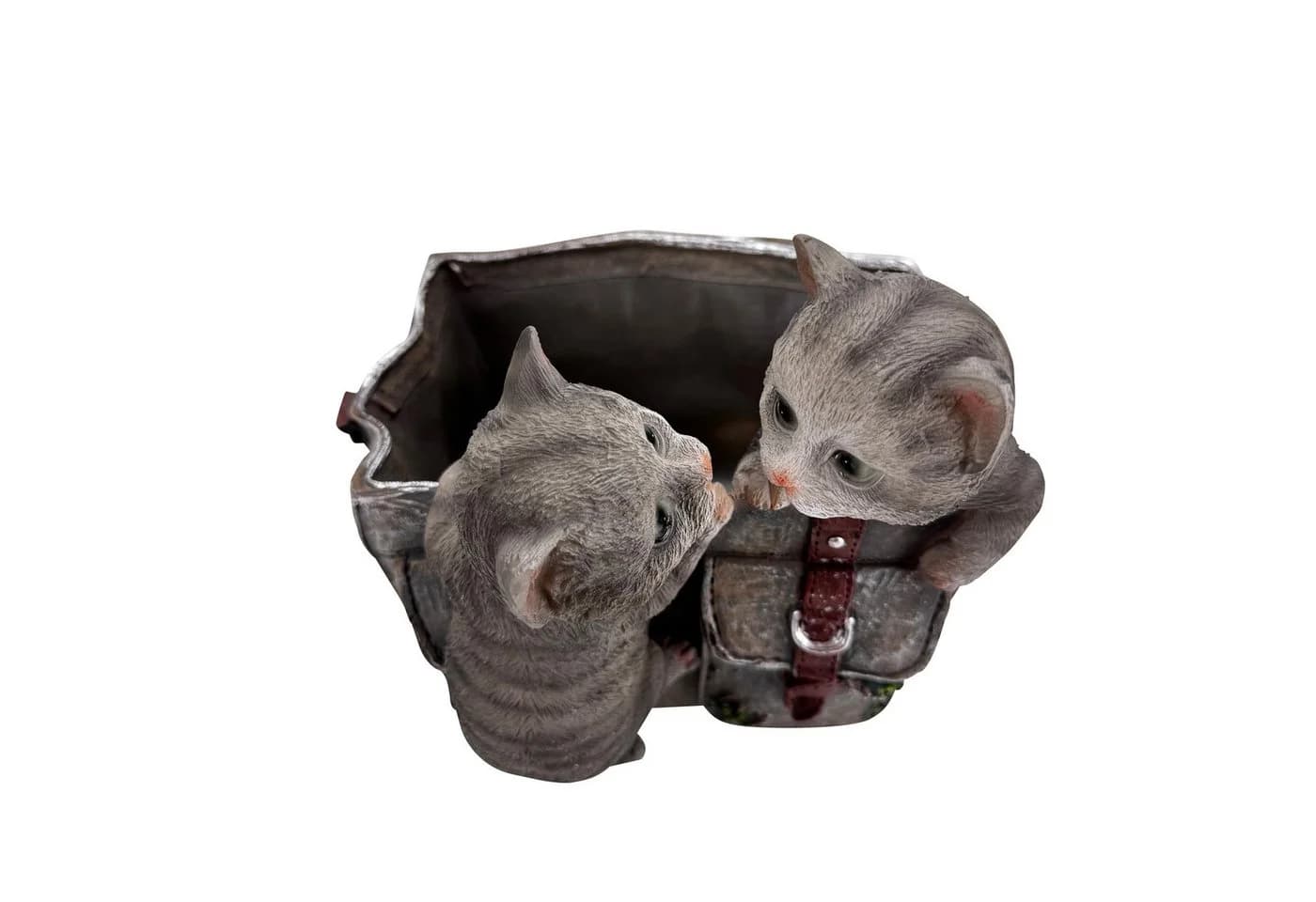 Online-Fuchs Gartenfigur Katzen mit Blumentopf - Bild 5