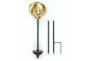 Online-Fuchs Gartenstecker Solar LED Bruchglasoptik Metall Gold/Silber Bild 3
