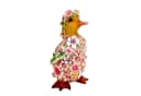 Online-Fuchs Gartenfigur süßes Entenküken im Blumenkleid 18 cm Bild 1