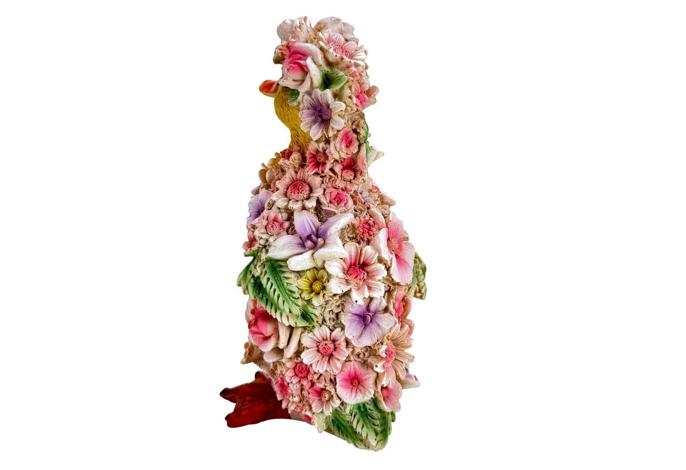 Online-Fuchs Gartenfigur süßes Entenküken im Blumenkleid 18 cm - Bild 4