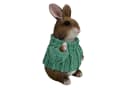 Online-Fuchs Gartenfigur süßer Hase im Pulli Türkis Bild 3