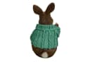 Online-Fuchs Gartenfigur süßer Hase im Pulli Türkis Bild 4