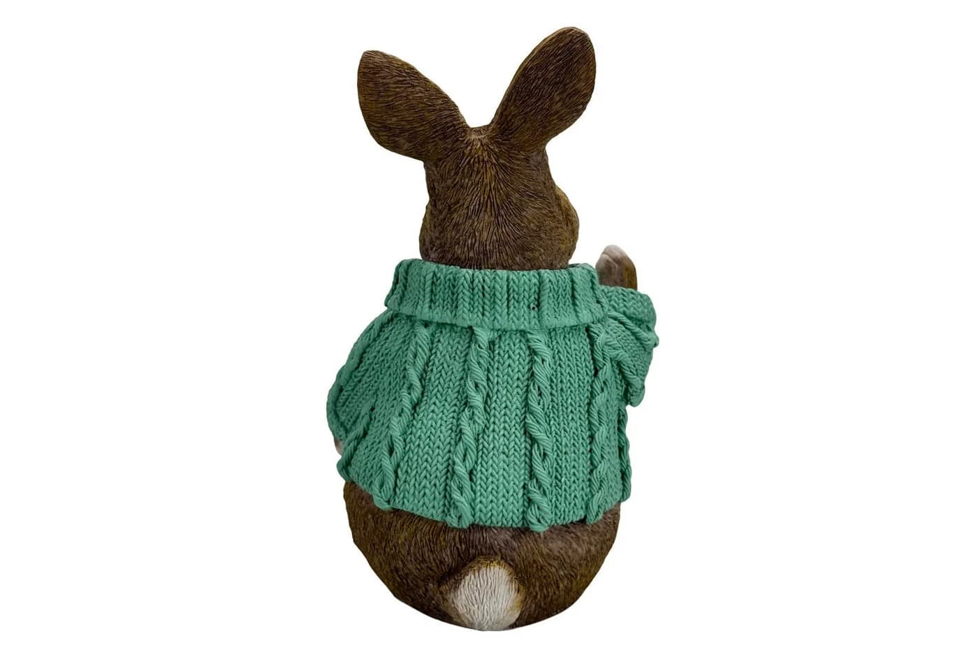 Online-Fuchs Gartenfigur süßer Hase im Pulli Türkis - Bild 4