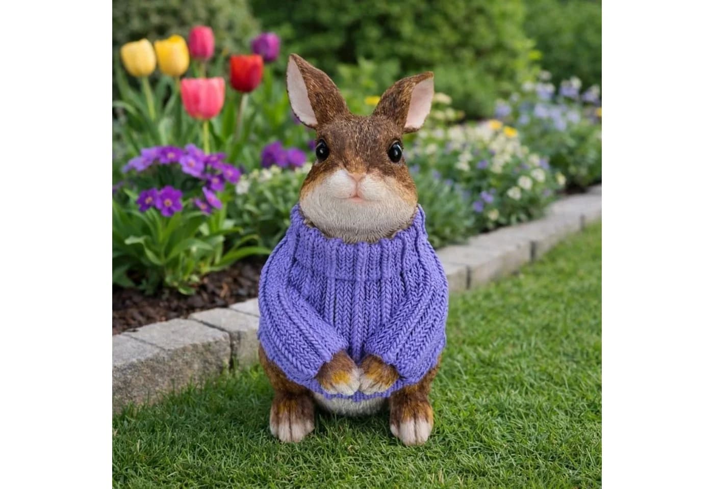 Online-Fuchs Gartenfigur süßer Hase 23 cm - Bild 2