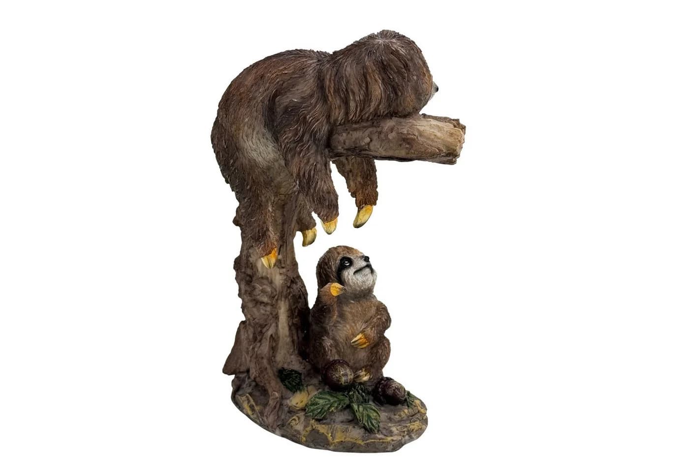 Online-Fuchs Gartenfigur 2 Faultiere mit Baum wetterfest - Bild 3