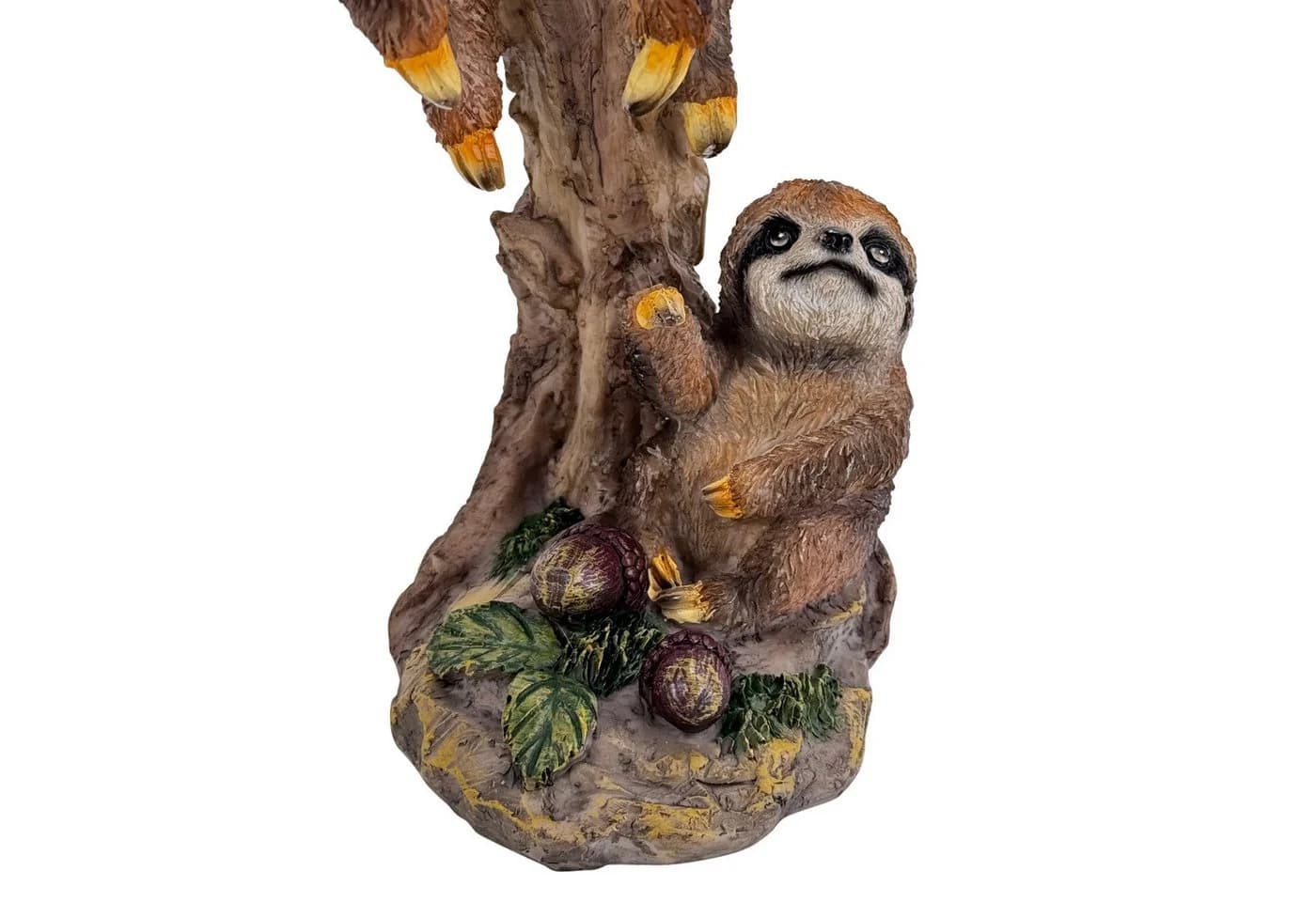 Online-Fuchs Gartenfigur 2 Faultiere mit Baum wetterfest - Bild 5