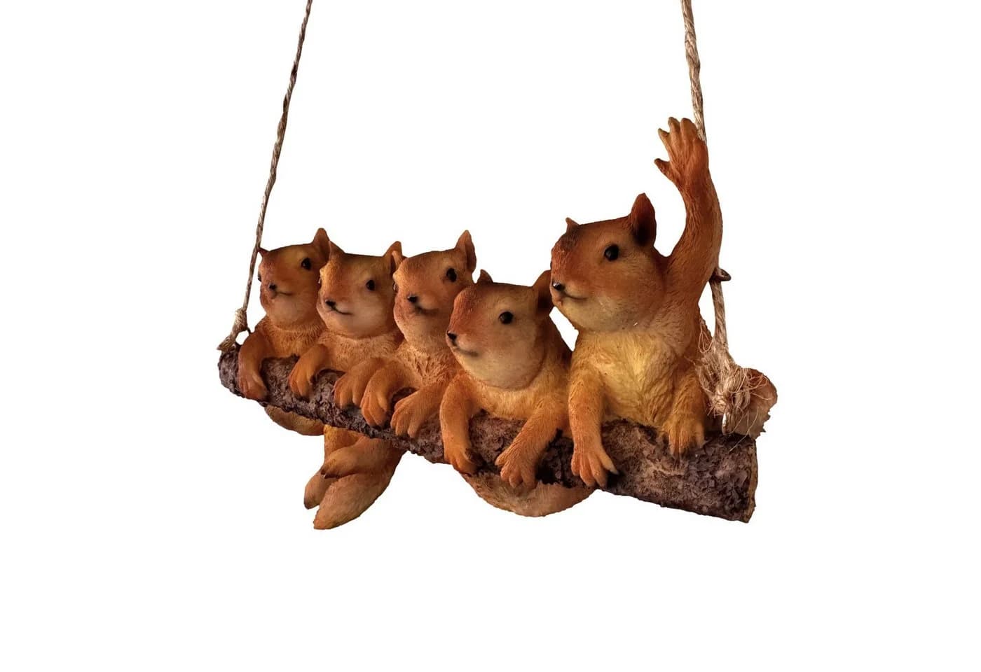 Online-Fuchs Gartenfigur für außen - 5 Eichhörnchen zum Aufhängen - Bild 3