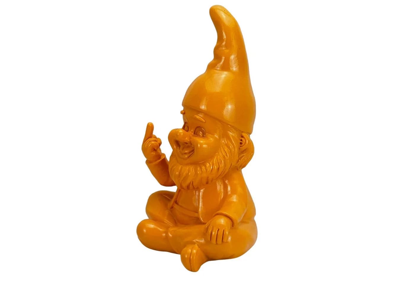 Online-Fuchs Gartenzwerg Orange mit Mittelfinger - Bild 3
