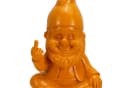 Online-Fuchs Gartenzwerg Orange mit Mittelfinger Bild 5